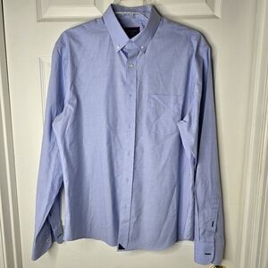Untuckit Light Blue Button-Down Shirt Cotton Mens‎ M